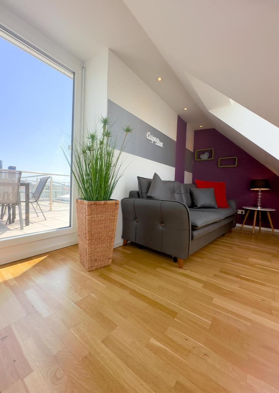 Elegant Duplex Danube Canal Bécs Kültér fotó